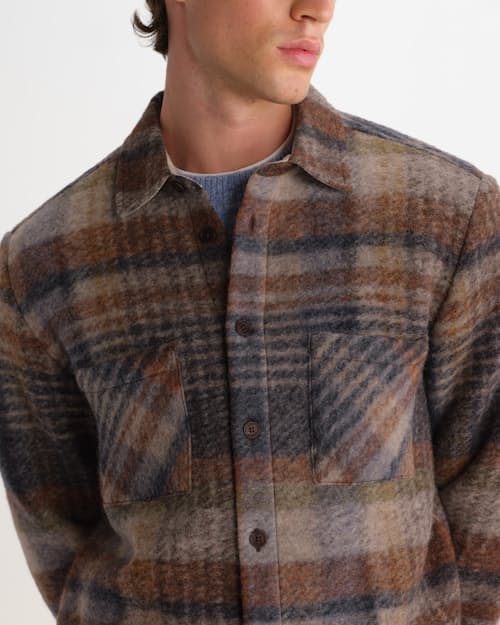 on model image of Whiting Overshirt