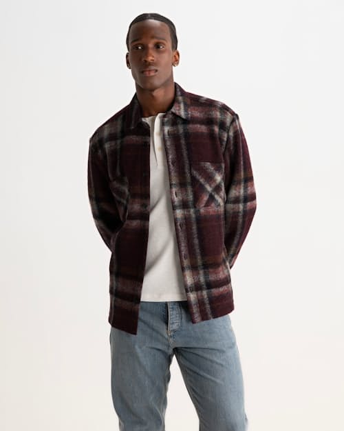 on model image of Whiting Overshirt
