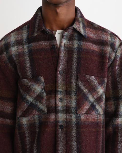 on model image of Whiting Overshirt