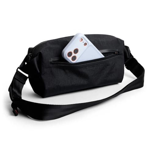 laydown image of Bellroy x Carryology Sling