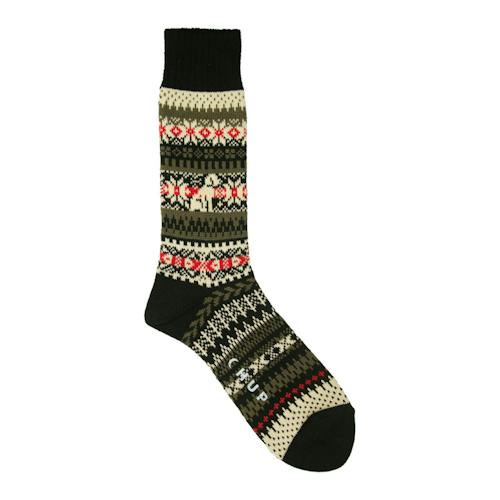 laydown image of Merry Christmas! Socks