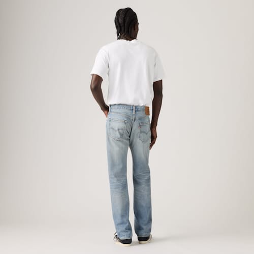 on model image of 505® Regular Selvedge Denim