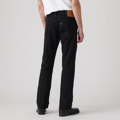 on model image of 505® Regular Selvedge Denim