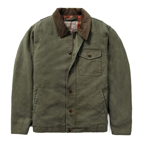 laydown image of Cotton Canvas Deck Jacket