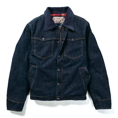 laydown image of Denim Western Work Jacket