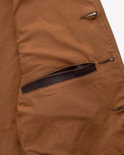 laydown detail image of Italian Lambskin A-1 Flight Jacket