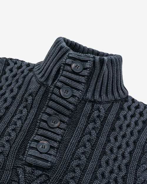 laydown detail image of Cable Knit Fisherman's Sweater