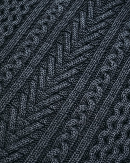 laydown detail image of Cable Knit Fisherman's Sweater