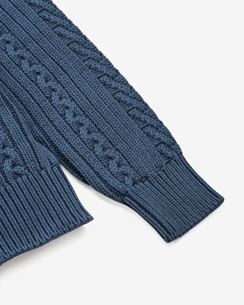 laydown detail image of Cable Knit Fisherman's Sweater