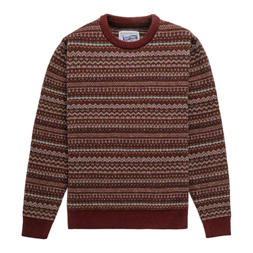 laydown image of Fair Isle Crewneck Sweater