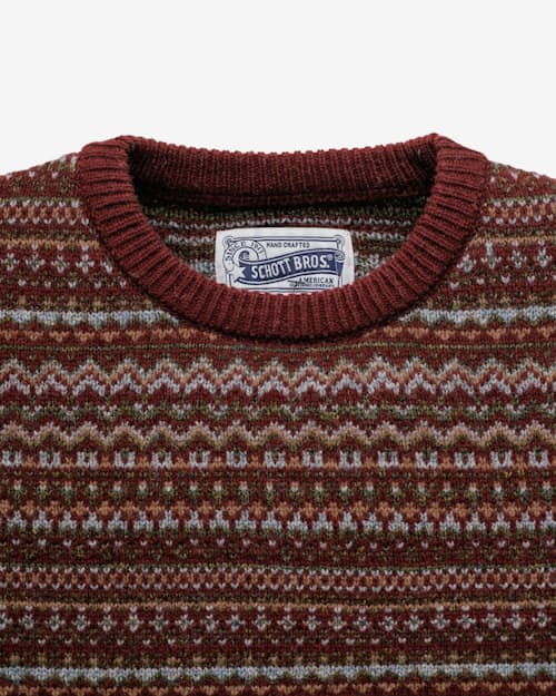 laydown detail image of Fair Isle Crewneck Sweater