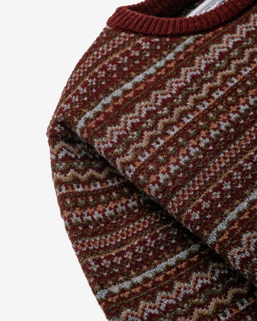 laydown detail image of Fair Isle Crewneck Sweater