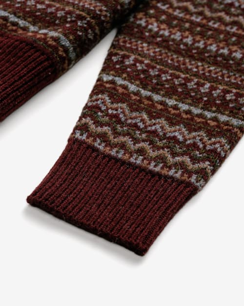 laydown detail image of Fair Isle Crewneck Sweater