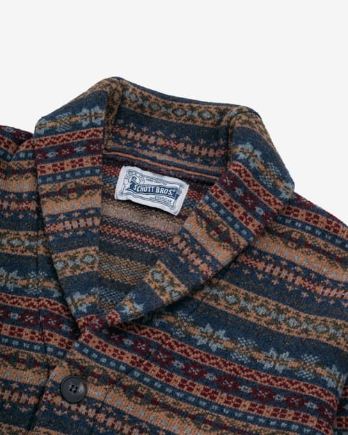 laydown detail image of Wool Blend Fair Isle Cardigan