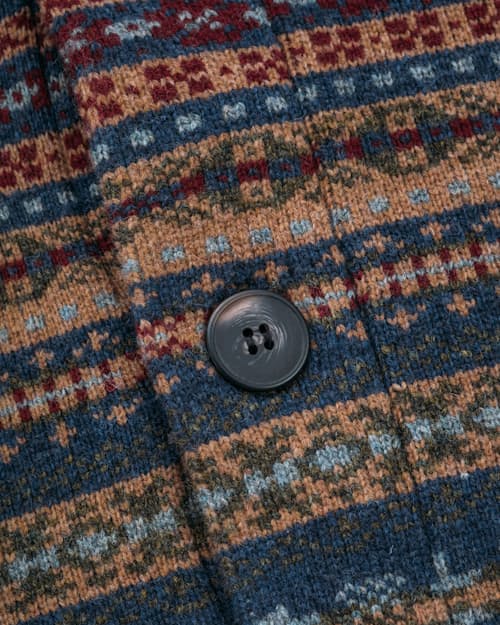 laydown detail image of Wool Blend Fair Isle Cardigan
