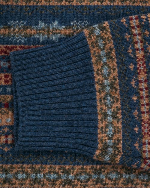 laydown detail image of Wool Blend Fair Isle Cardigan