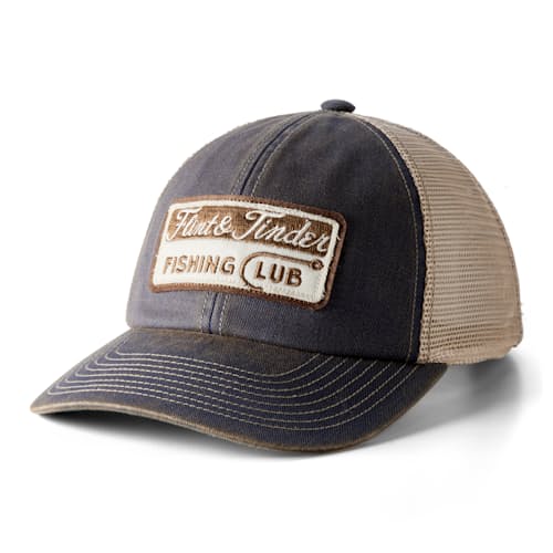 laydown image of Fishing Club Trucker Hat