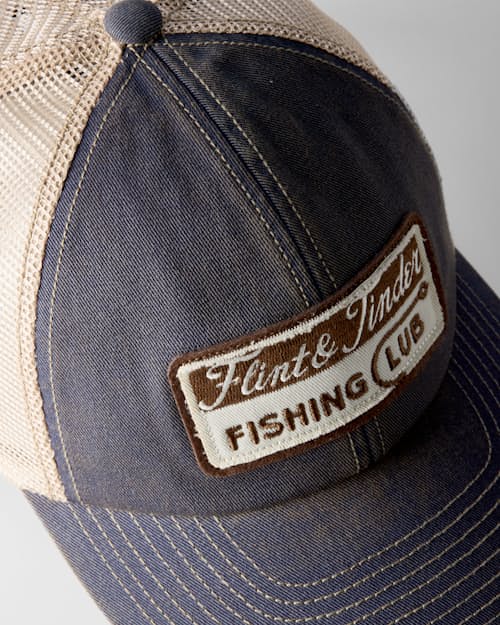 laydown detail image of Fishing Club Trucker Hat
