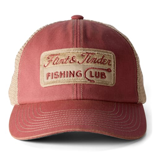 laydown image of Fishing Club Trucker Hat
