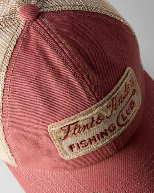 laydown detail image of Fishing Club Trucker Hat
