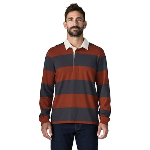 on model image of Long-Sleeved Rugby Shirt