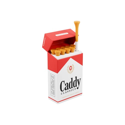 laydown image of Royal Red Golf Tee Holder