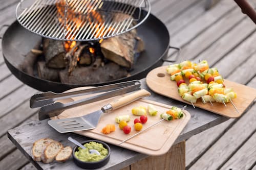 lifestyle image of Grilling Tools + Cutting Board Gift Set