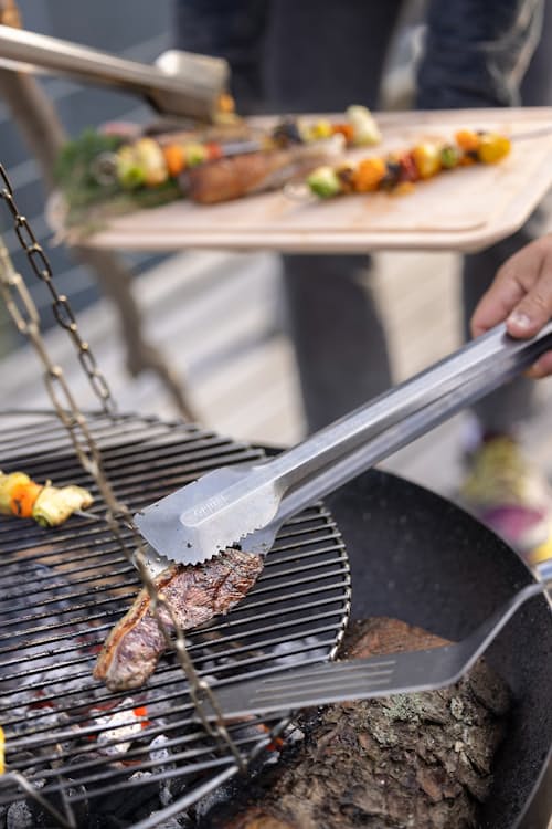 lifestyle image of Grilling Tools + Cutting Board Gift Set