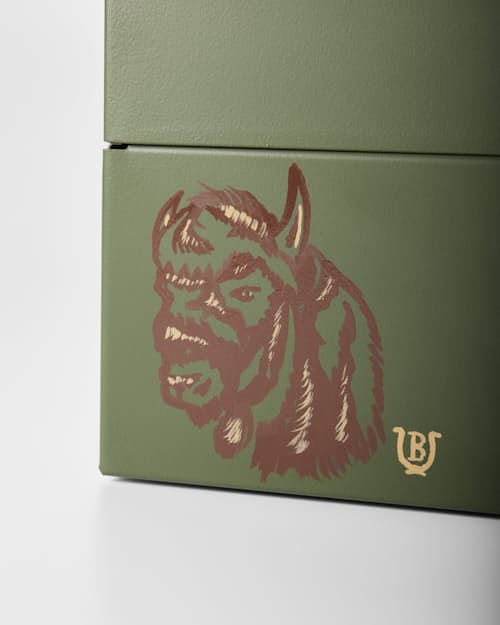 laydown detail image of Hand-Painted Steel Tool Box + Removable Tray