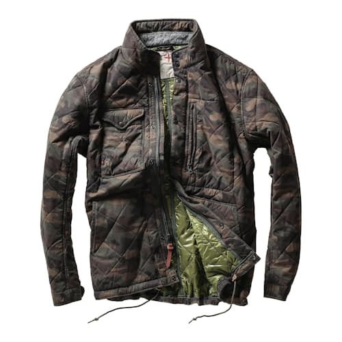 laydown image of Quilted Thermal Tanker Jacket - Exclusive