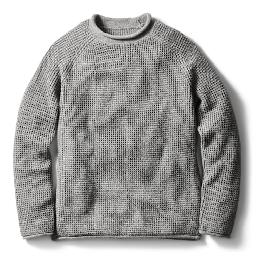laydown image of Recycled Cotton Headlands Rollneck Sweater