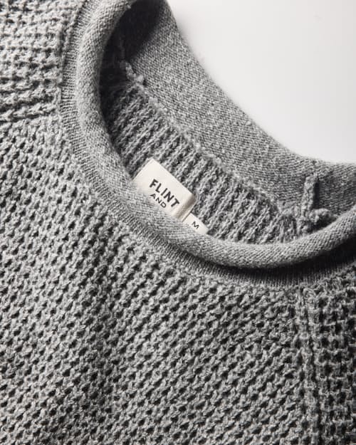 laydown detail image of Recycled Cotton Headlands Rollneck Sweater