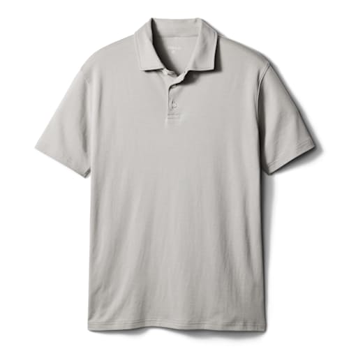 laydown image of AloeKnit Polo Shirt