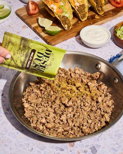lifestyle image of Taco Night Start Kit - 2 Mild Taco + 2 Spicy Taco + 2 Guacamole