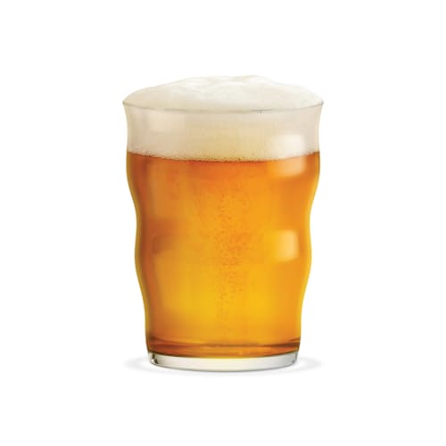 laydown image of Holmegaard x Mikkeller Pint Beer Glass