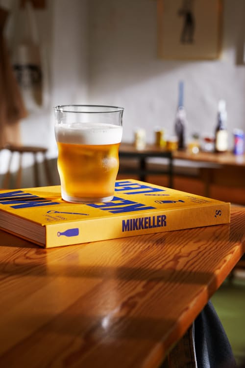 lifestyle image of Holmegaard x Mikkeller Pint Beer Glass