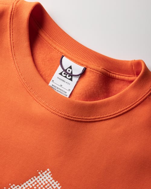 laydown detail image of ACG Tuff Fleece Crew
