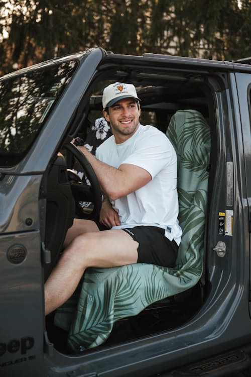 lifestyle image of Car Seat Cover Towel
