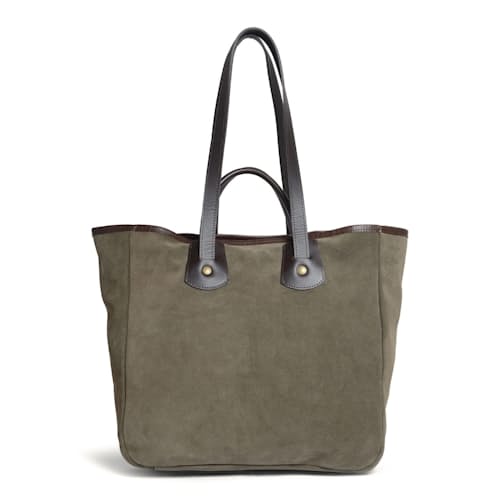 laydown image of Meline Suede Tote