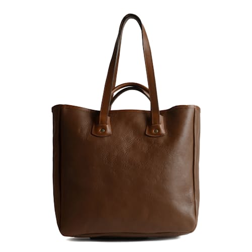 laydown image of Meline Leather Tote