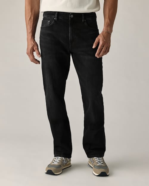 on model image of Stretch Selvedge Denim - HB Athletic Straight