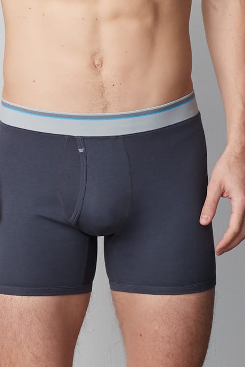 on model image of 18-Hour Jersey Boxer Brief- 3 Pack