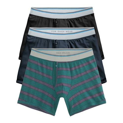 laydown image of 18-Hour Jersey Boxer Brief- 3 Pack