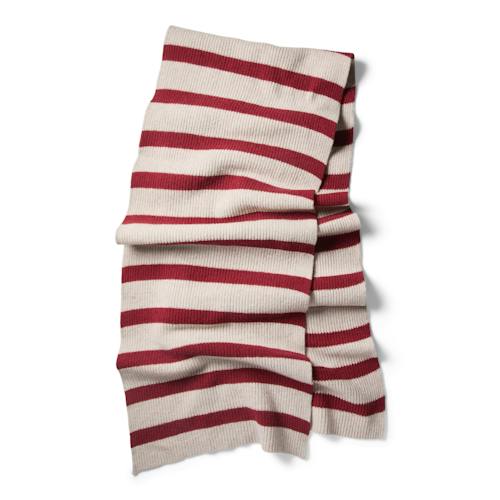 laydown image of Valentine Striped Scarf