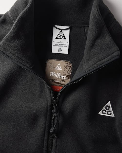 laydown detail image of ACG Wolf Tree Full Zip Jacket