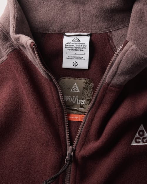 laydown detail image of ACG Wolf Tree Full Zip Jacket
