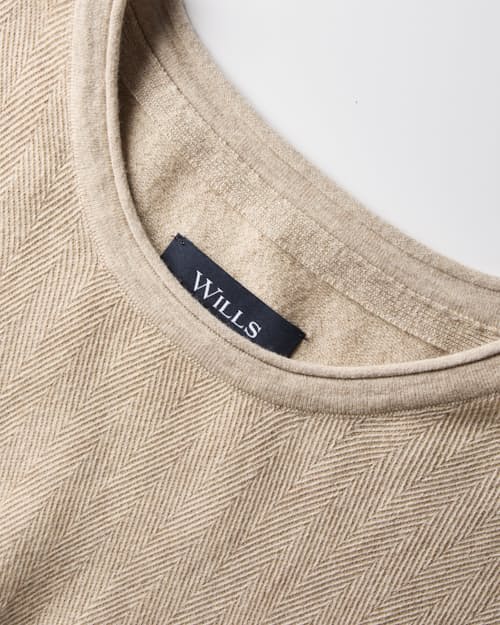laydown detail image of Lightweight Cotton-Merino Crewneck Sweater