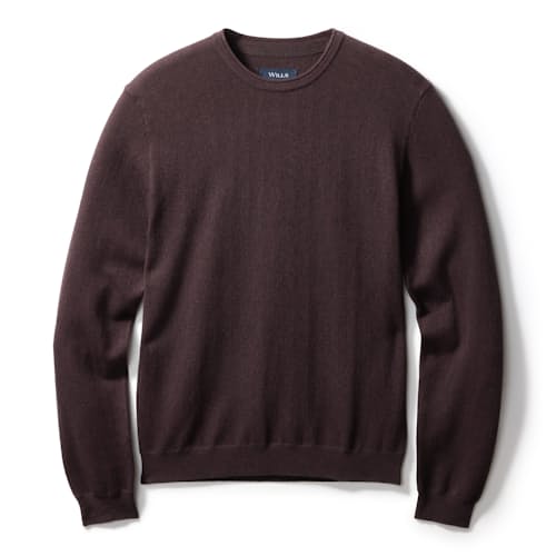 laydown image of Cotton Merino Crewneck Sweater