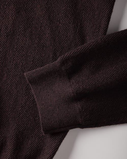 laydown detail image of Cotton Merino Crewneck Sweater