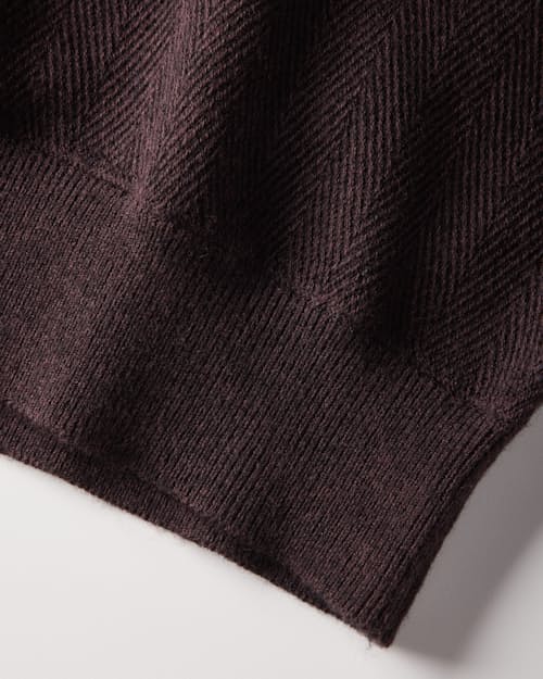 laydown detail image of Cotton Merino Crewneck Sweater